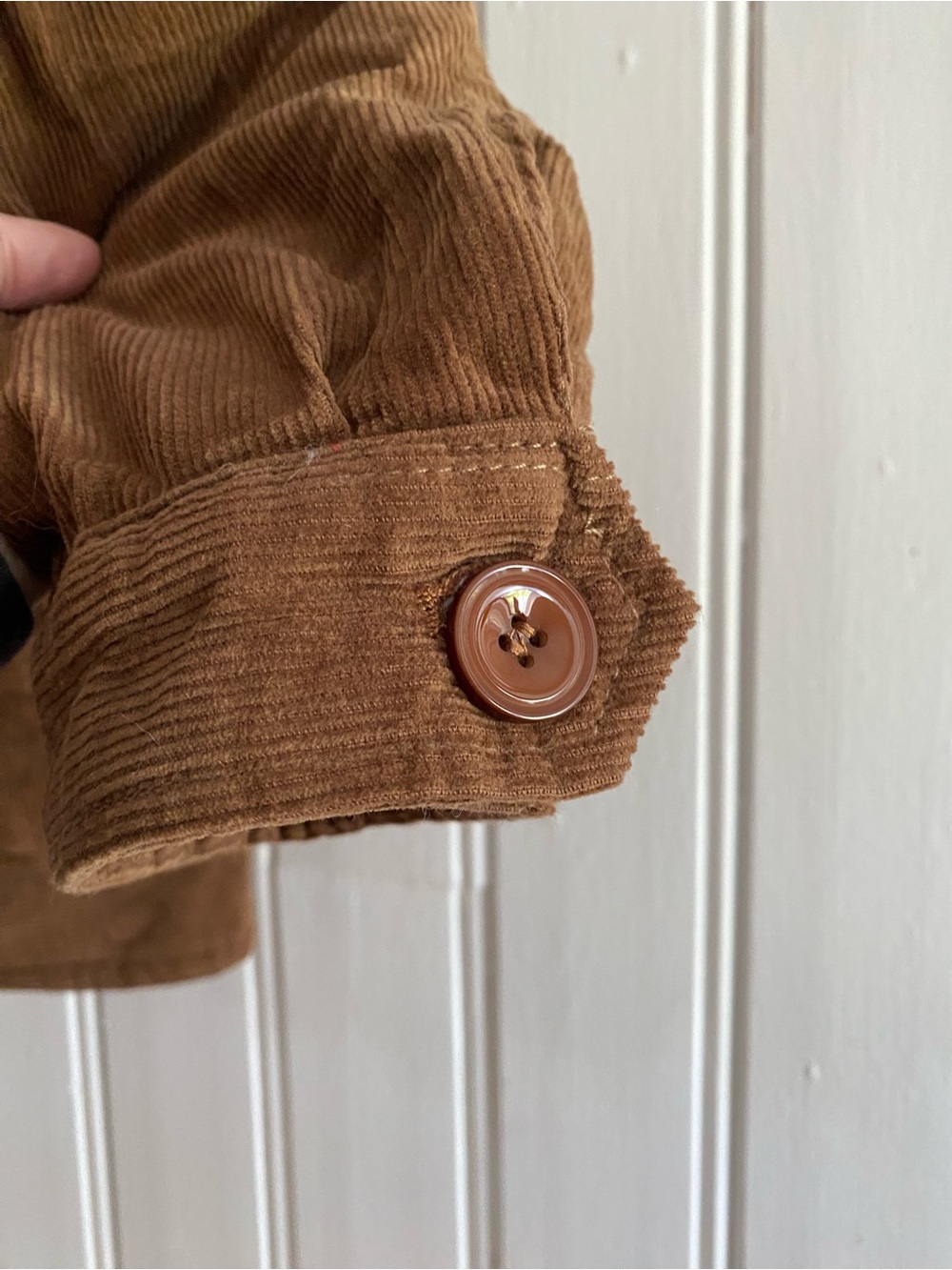 VINTAGE 90s outdoor fashion sports corduroy sherpa lined coat jacket unisex XL - Picture 6 of 10